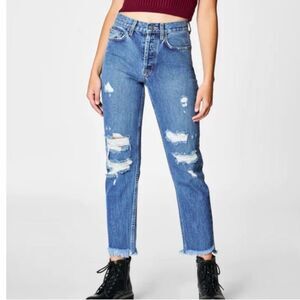 Carmar Chara Emelia Jean Cropped Relaxed Fit Straight Leg Sz 27